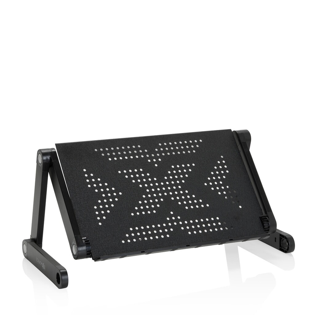 hjh OFFICE Sitz-Steh Schreibtischaufsatz VM-SA II klappbar Alu, schwarz Produktabbildung Nr. 6: hjh OFFICE Sitz-Steh Schreibtischaufsatz VM-SA II klappbar Alu, schwarz