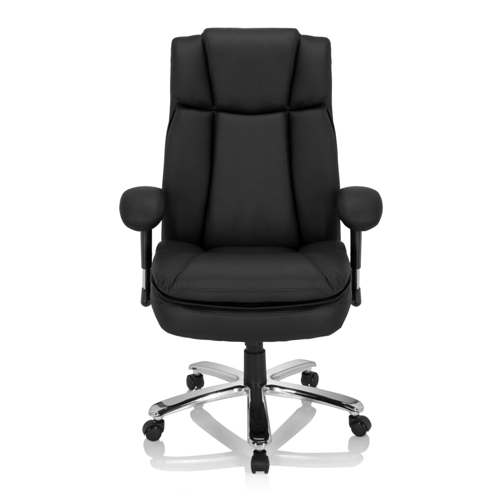 Produktabbildung: hjh OFFICE Schwerlaststuhl / Büro BUILDER XXL I PU Kunstleder, schwarz