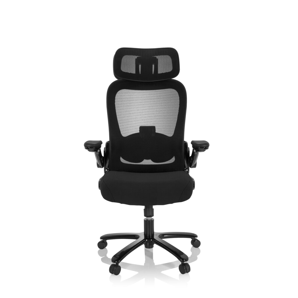 Produktabbildung: hjh OFFICE Schwerlaststuhl / Büro INSTRUCTOR XXL SW I PRO Stoff/Netzstoff, schwarz