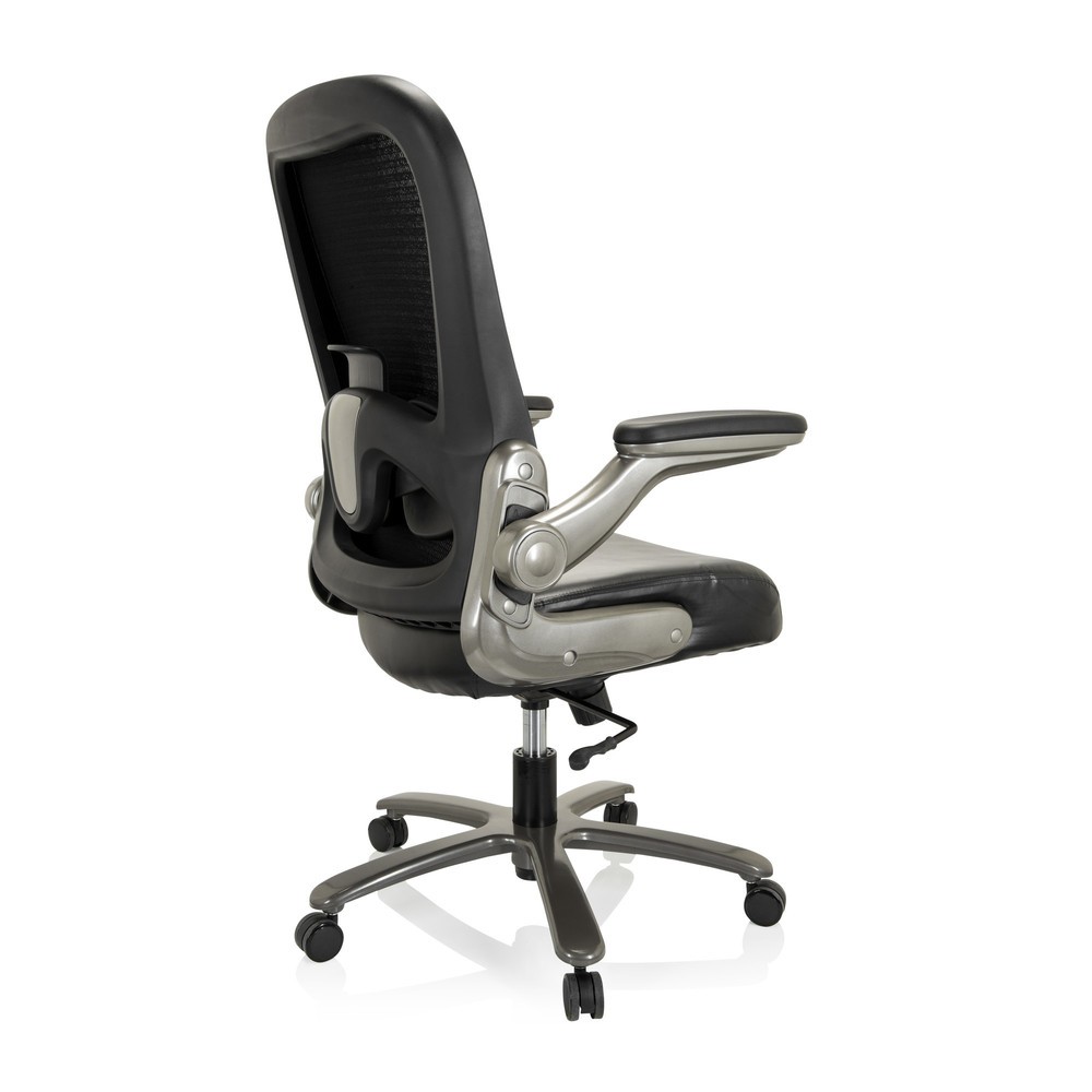 Produktabbildung Nr. 8: hjh OFFICE Schwerlaststuhl / Bürostuhl INSTRUCTOR T I Titan XXL Netzstoff / Kunstleder, schwarz