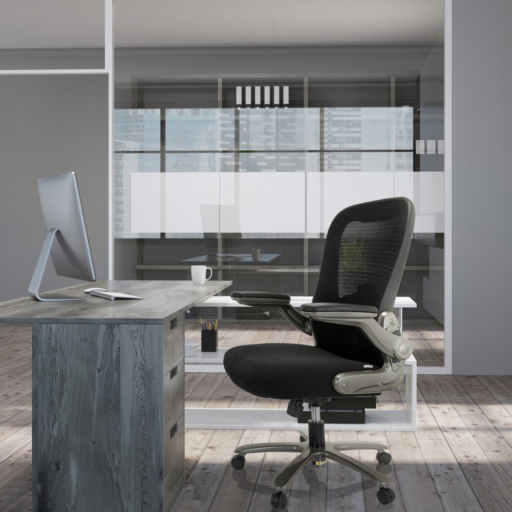 Produktabbildung Nr. 5: hjh OFFICE Schwerlaststuhl / Bürostuhl INSTRUCTOR T I Titan XXL Netzstoff / Stoff, schwarz