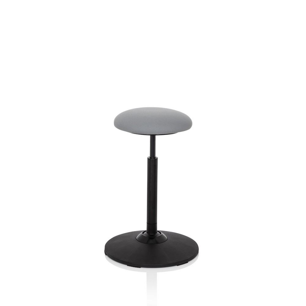 Produktabbildung Nr. 5: hjh OFFICE Stehhocker / Stehhilfe BALANCE SIT Stoff, grau