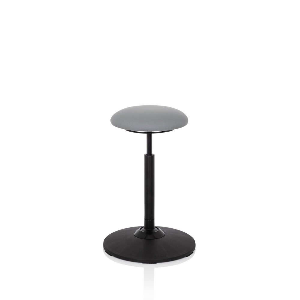 Produktabbildung: hjh OFFICE Stehhocker / Stehhilfe BALANCE SIT Stoff, grau