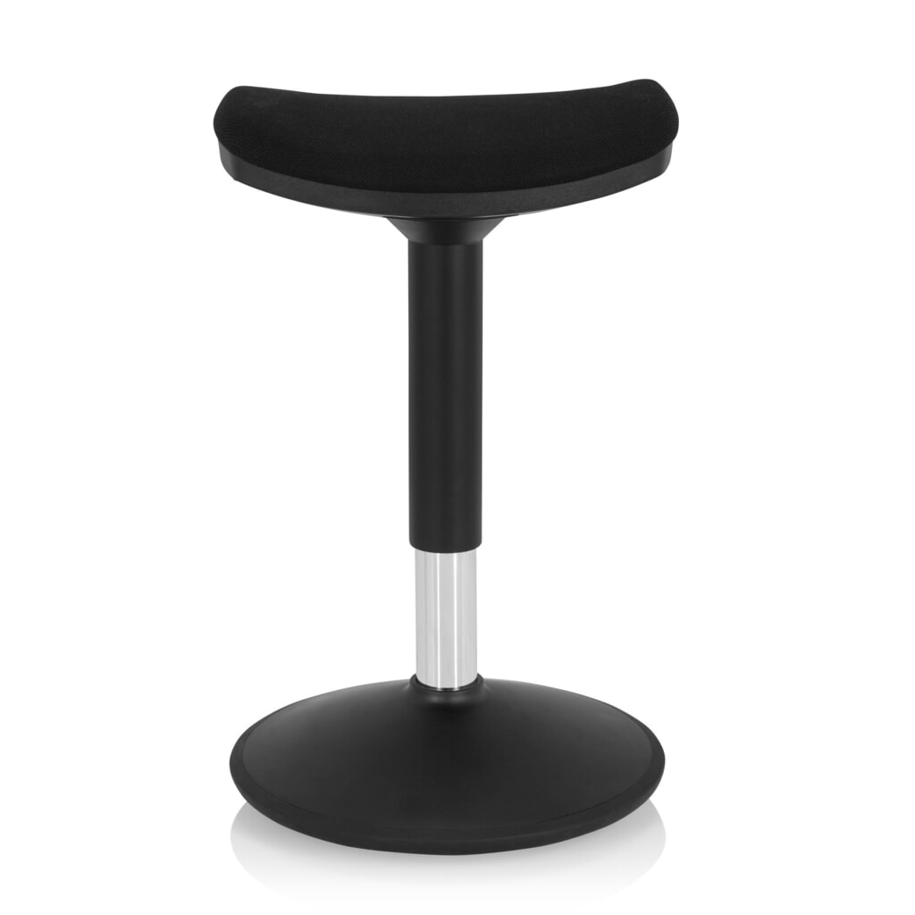 Produktabbildung: hjh OFFICE Stehhocker / Stehhilfe BALANCE SIT I B Stoff, schwarz
