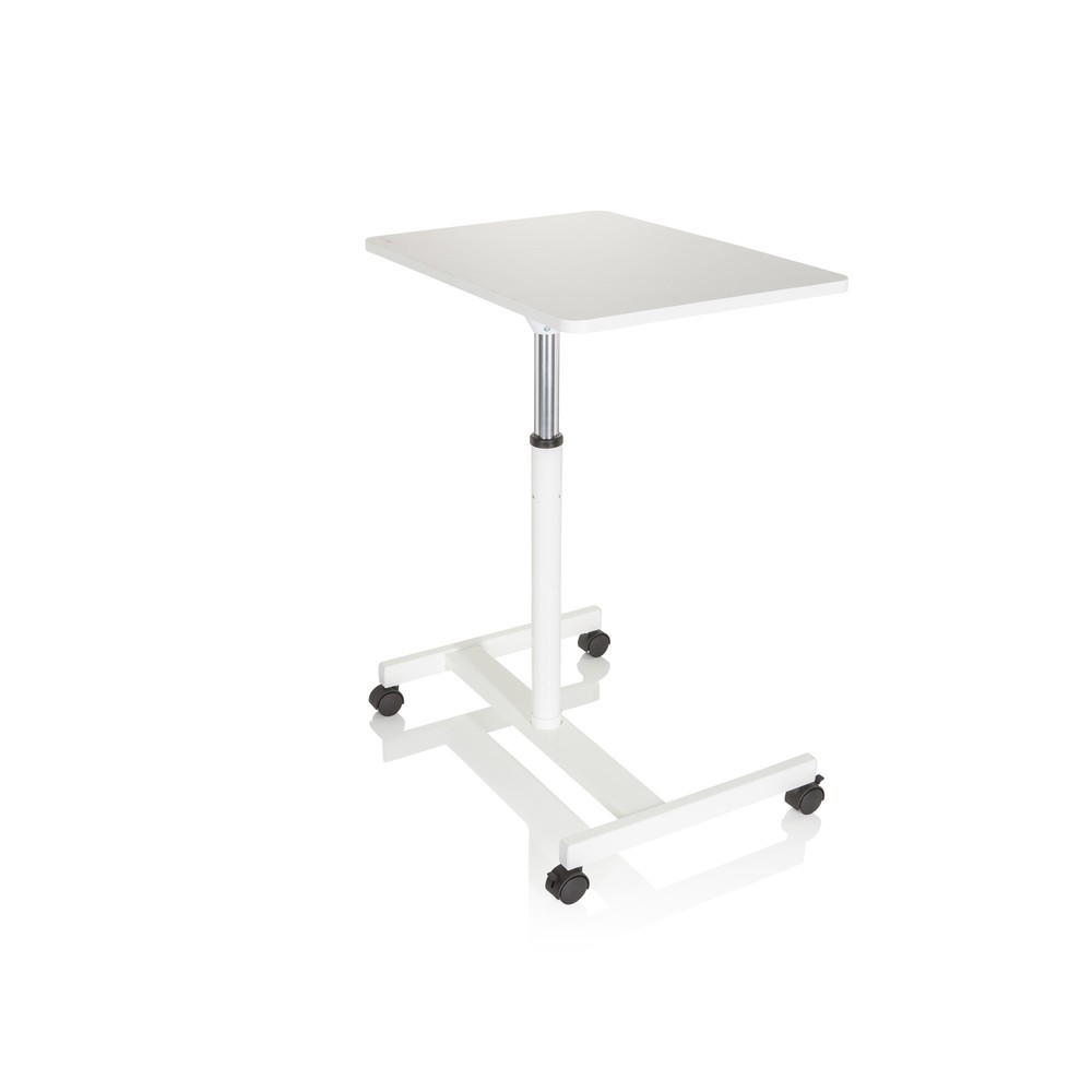 Produktabbildung Nr. 9: hjh OFFICE Stehtisch / Laptopständer STAND VM-SU mit Gasdruckfeder & Rollen, weiß