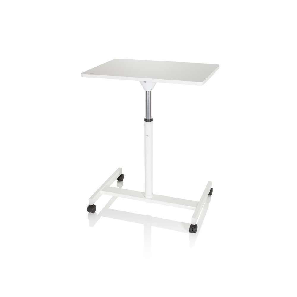 Produktabbildung Nr. 10: hjh OFFICE Stehtisch / Laptopständer STAND VM-SU mit Gasdruckfeder & Rollen, weiß