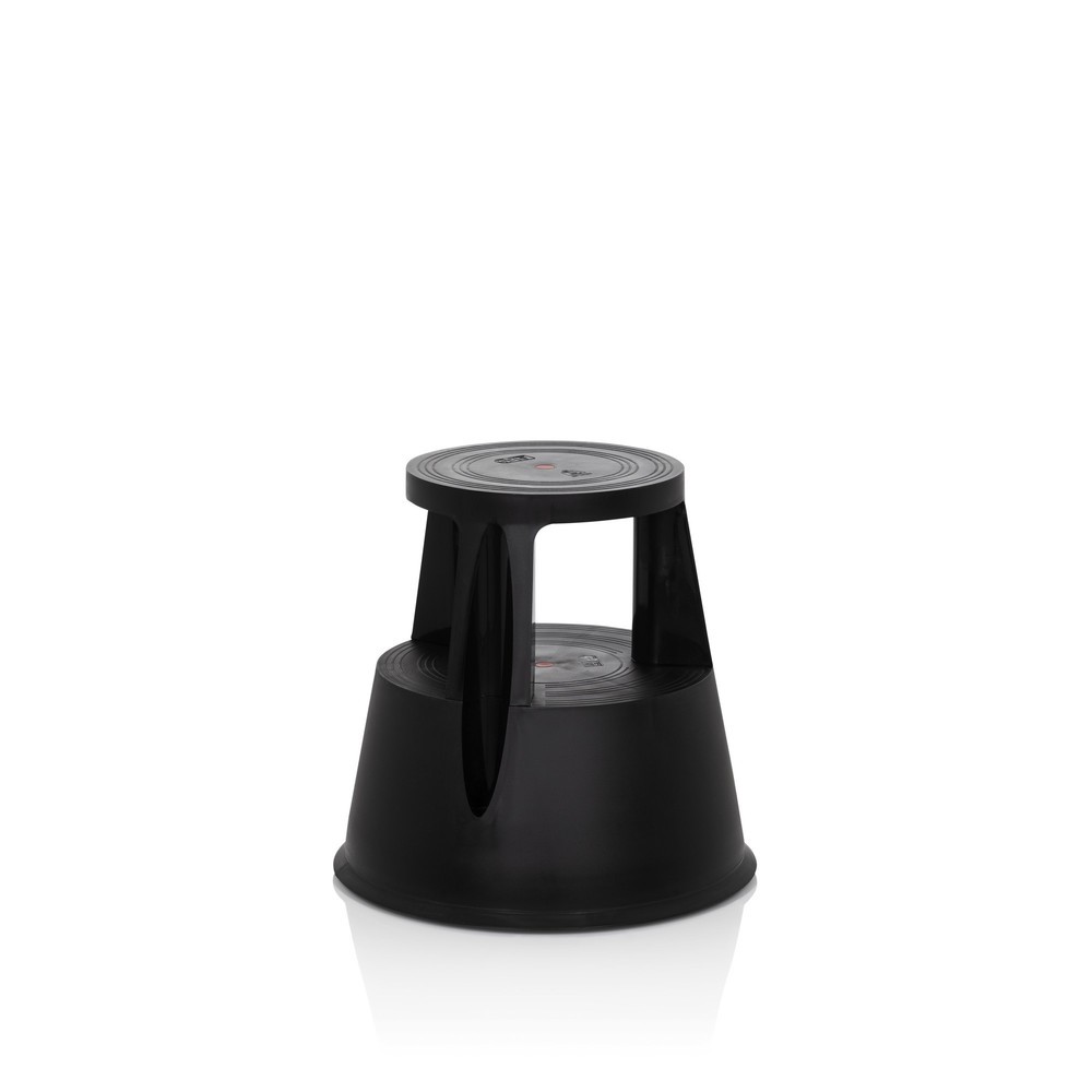 Produktabbildung Nr. 2: hjh OFFICE Tritthocker / Rollhocker TIO-M I Kunststoff, schwarz