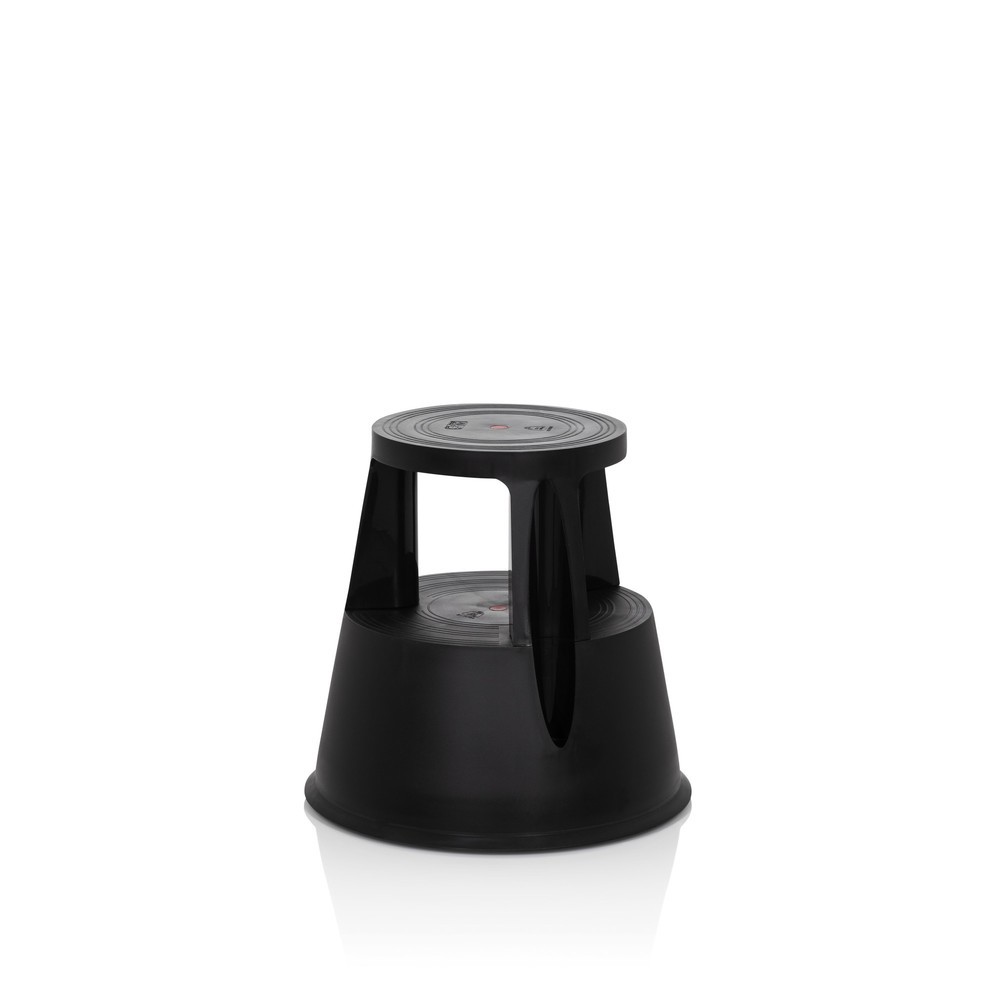 Produktabbildung Nr. 3: hjh OFFICE Tritthocker / Rollhocker TIO-M I Kunststoff, schwarz
