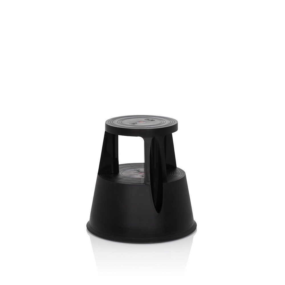 Produktabbildung Nr. 9: hjh OFFICE Tritthocker / Rollhocker TIO-M I Kunststoff, schwarz