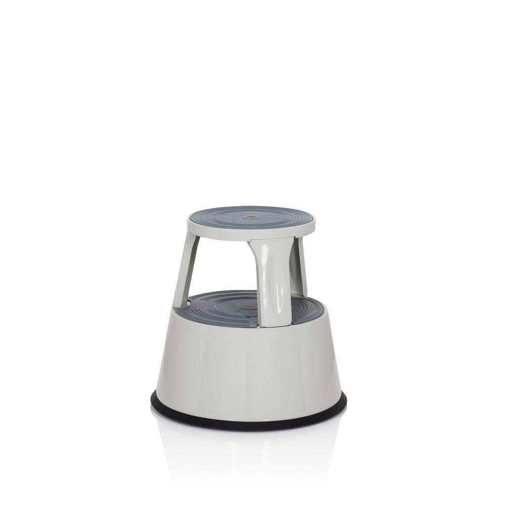 Produktabbildung Nr. 3: hjh OFFICE Tritthocker / Rollhocker TIO-M II Metall, Kunststoff, hellgrau