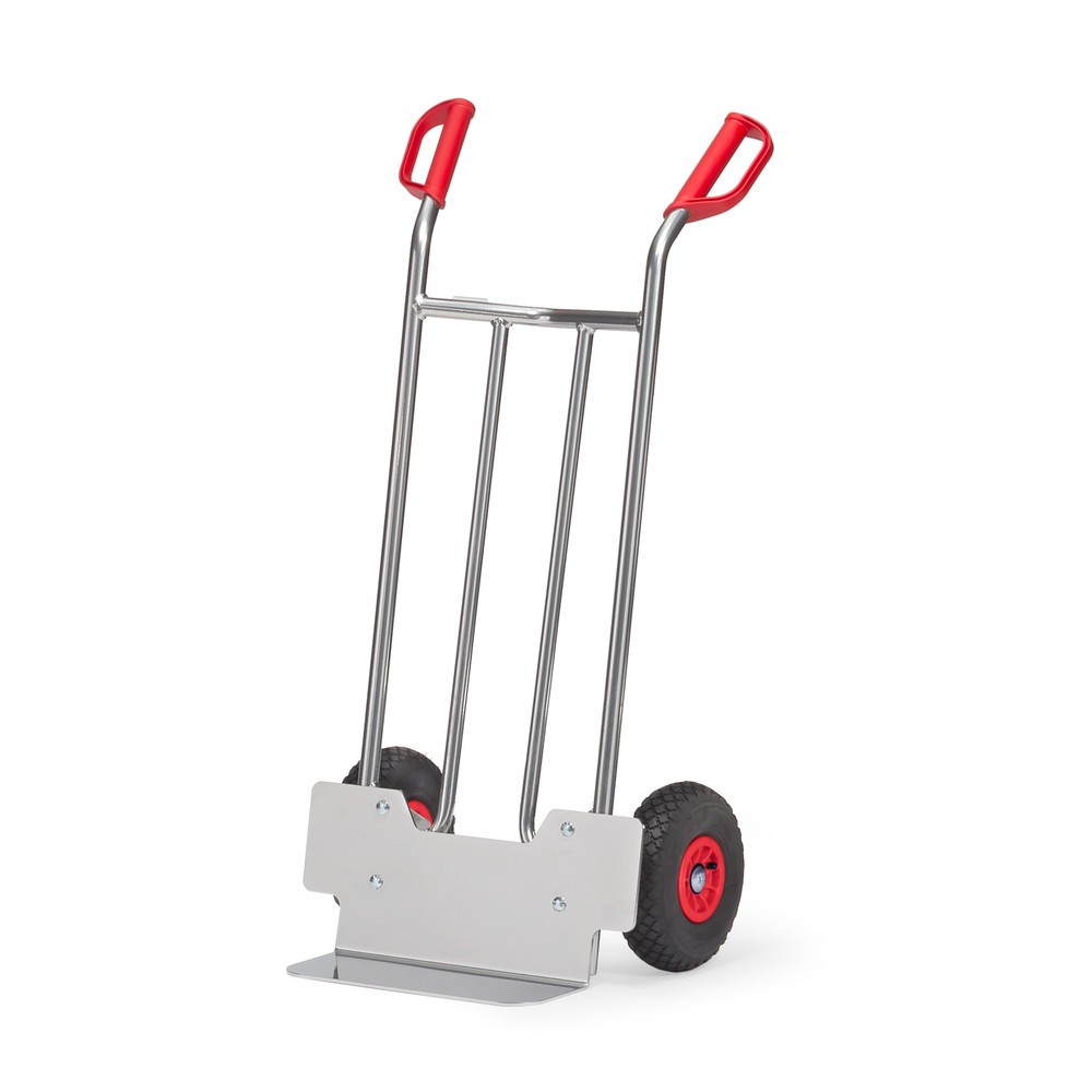 Obrázek produktu: Hliníkový rudl fetra®, nosnost 150 kg, ložná plocha lopaty ŠxH 400 x 150 mm, vzduchem plněné pneumatiky