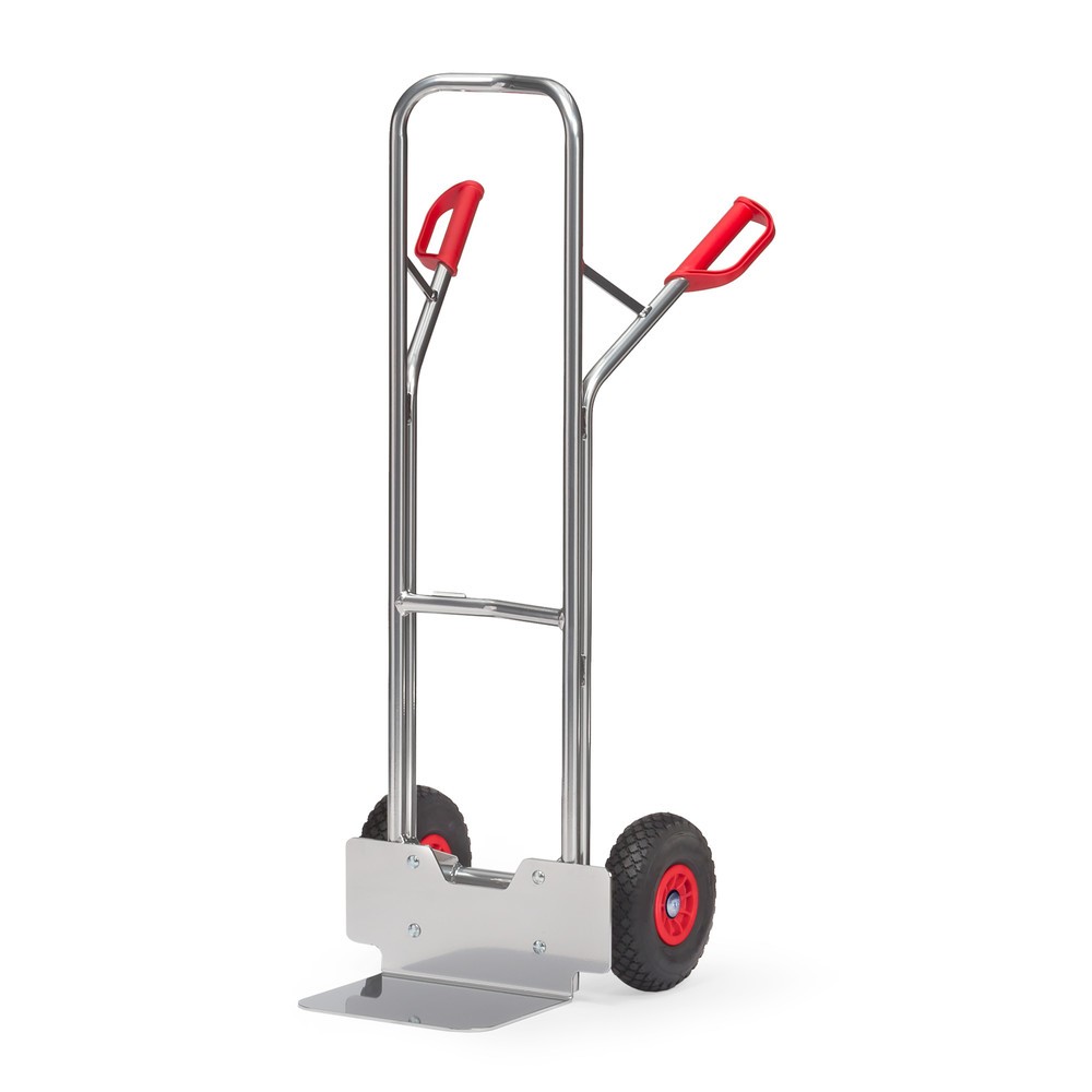 Obrázek produktu: Hliníkový rudl fetra®, nosnost 200 kg, ložná plocha lopaty ŠxH 320 x 250 mm, pneumatiky PU