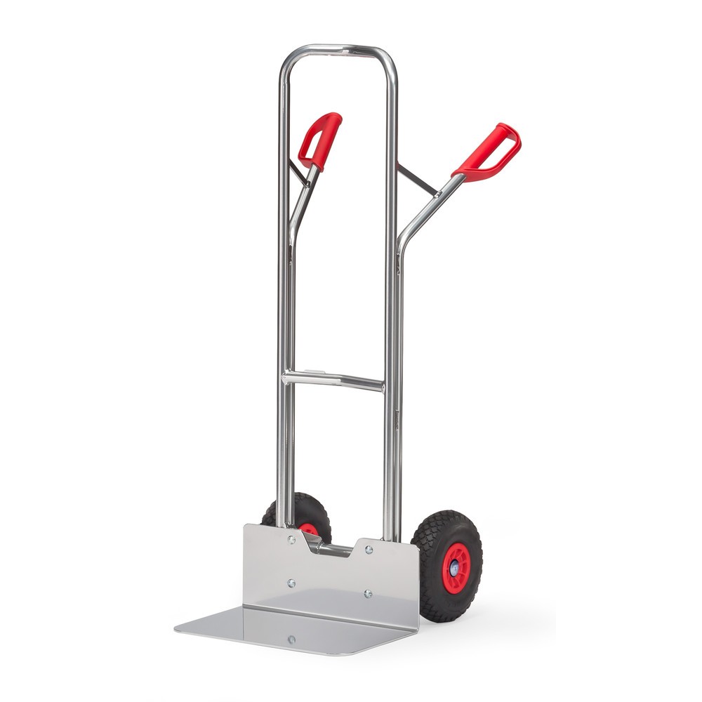 Obrázek produktu: Hliníkový rudl fetra®, nosnost 200 kg, ložná plocha lopaty ŠxH 480 x 300 mm, pneumatiky PU
