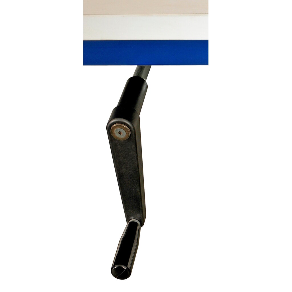 Höhenverstellung per Kurbel, für DAHMEN Packtische Classic, Verstellbereich 750-950 mm Produktabbildung: Höhenverstellung per Kurbel, für DAHMEN Packtische Classic, Verstellbereich 750-950 mm