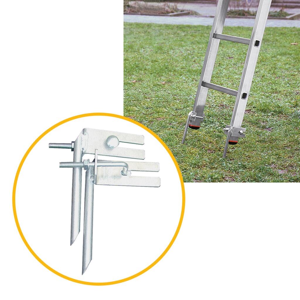 Holm-Spitzen für KRAUSE® Seilzug-Anlegeleiter, 2 Stück Produktabbildung: Holm-Spitzen für KRAUSE® Seilzug-Anlegeleiter, 2 Stück