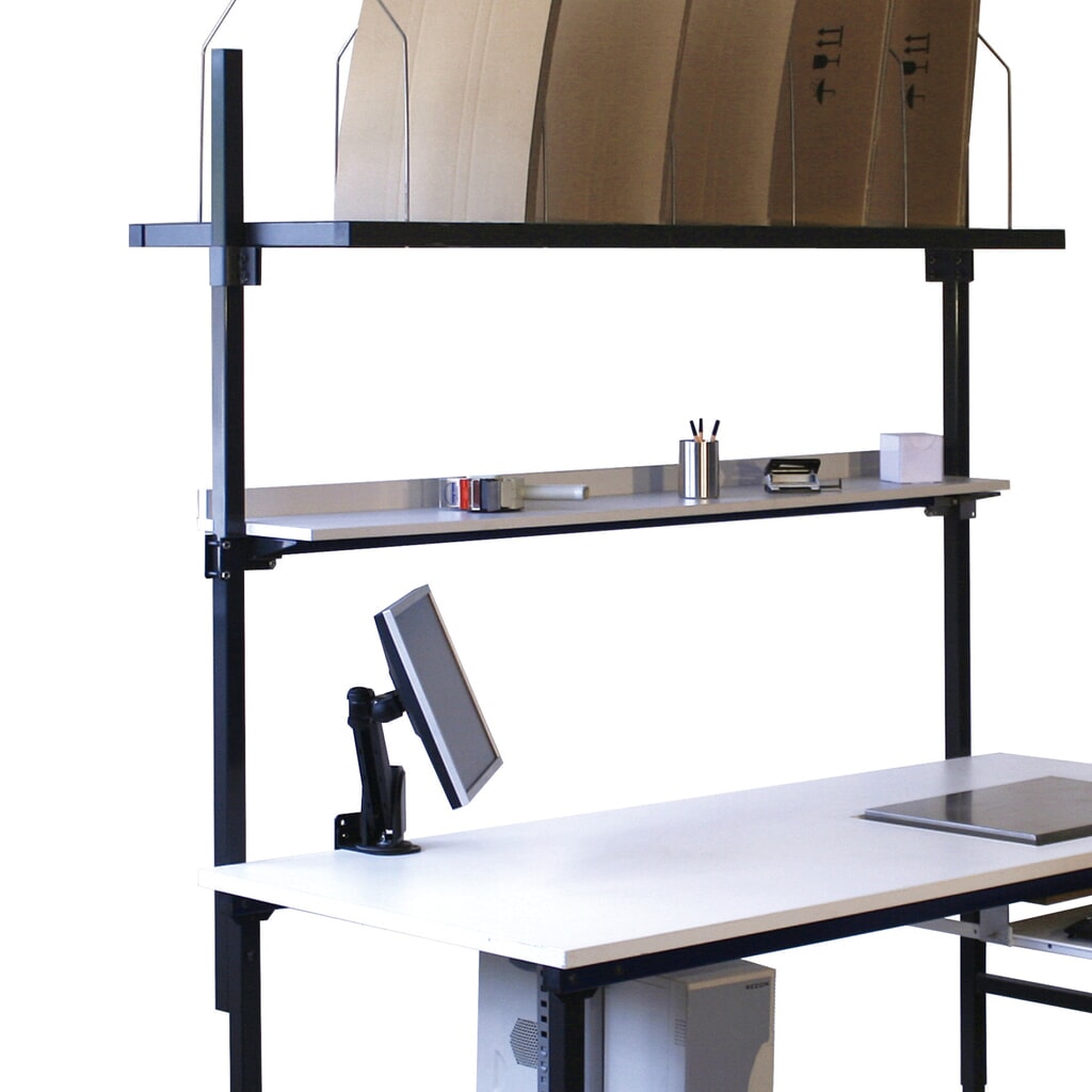 Holme für DAHMEN Packtische, HxBxT 1.500 x 40 x 40 mm, 1.240 mm über der Tischplatte, 2 Holme Produktabbildung: Holme für DAHMEN Packtische, HxBxT 1.500 x 40 x 40 mm, 1.240 mm über der Tischplatte, 2 Holme