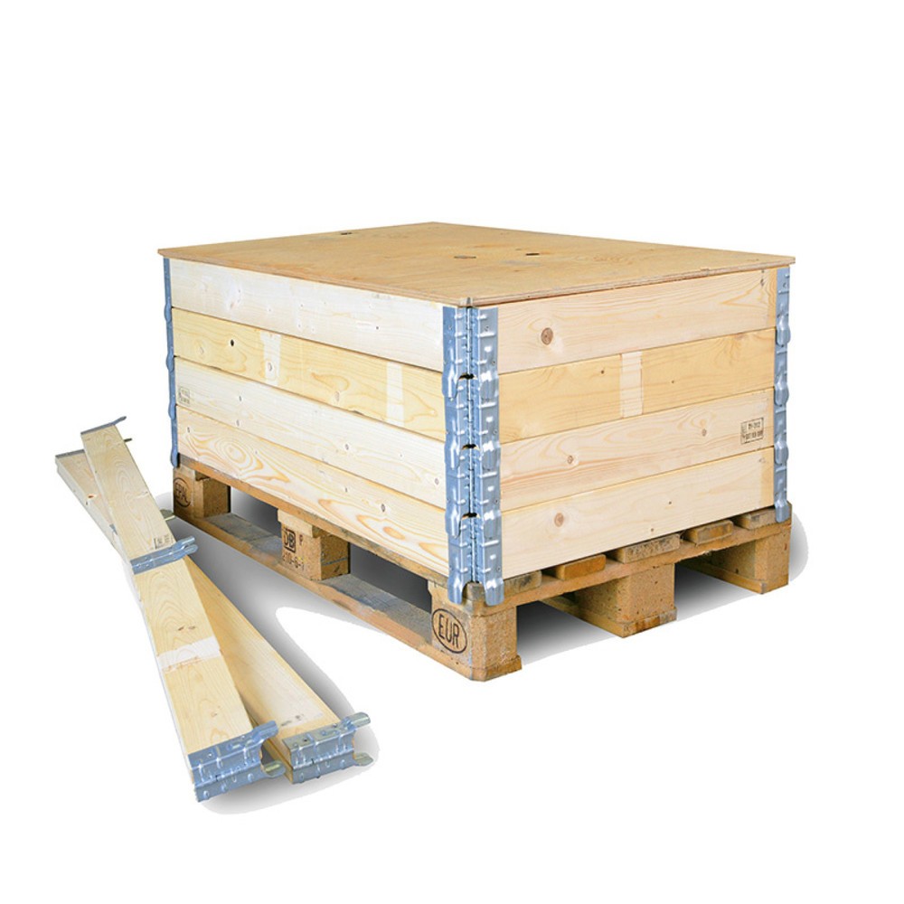 Produktabbildung: Holzaufsatzrahmen für Europaletten, LxBxH 1.200 x 800 x 300 mm