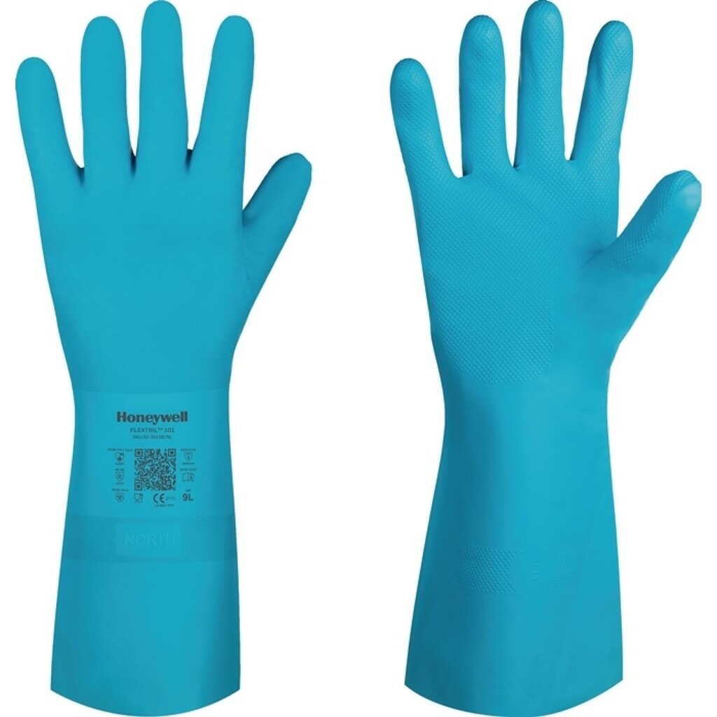 HONEYWELL Chemiehandschuhe FLEXTRIL™ 101, Größe 9 grün, EN 388, EN 374 Produktabbildung: HONEYWELL Chemiehandschuhe FLEXTRIL™ 101, Größe 9 grün, EN 388, EN 374