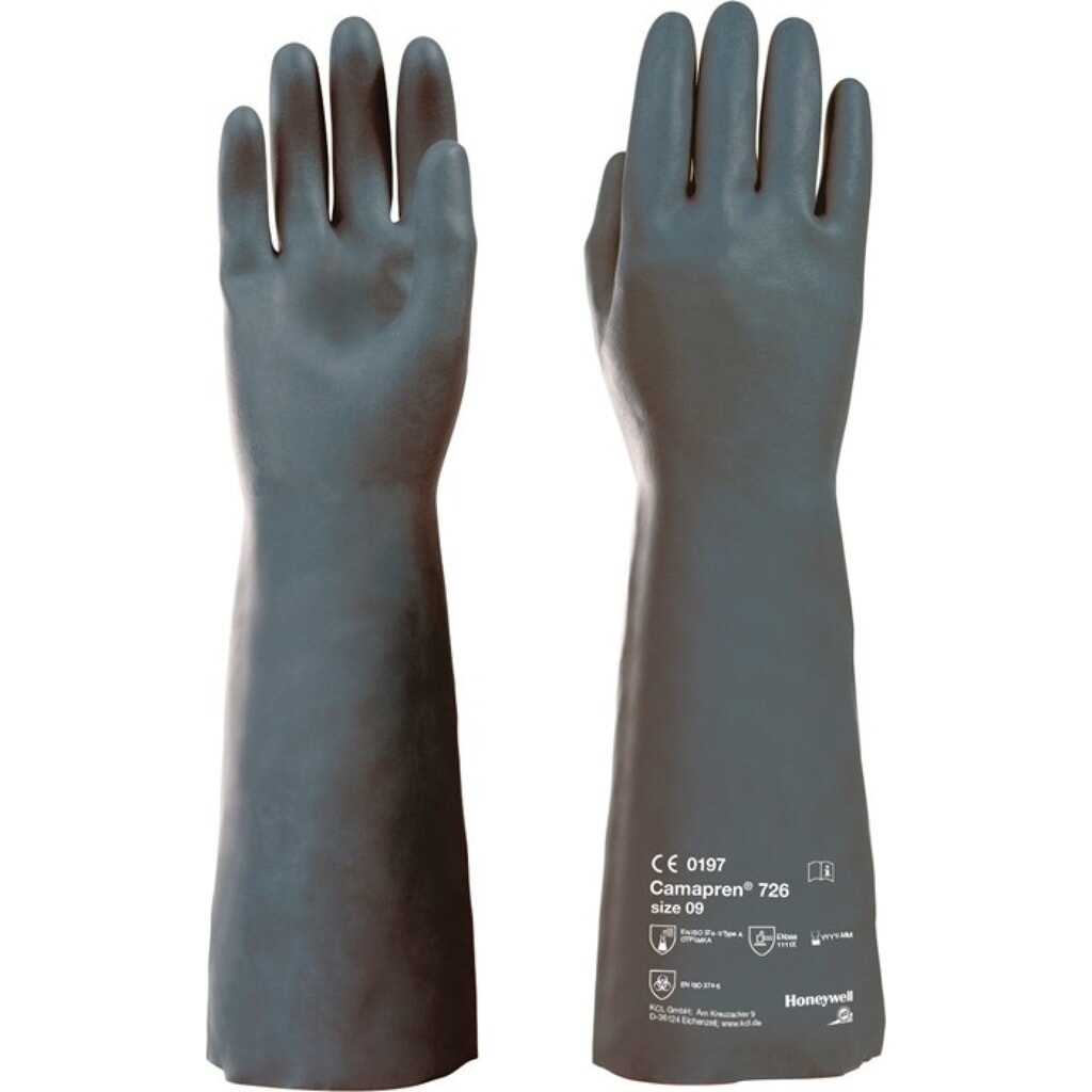 Produktabbildung Nr. 1: HONEYWELL Chemikalienhandschuhe Camapren 726, EN388 / EN374-1, Größe 9 schwarz, PSA-Kategorie III