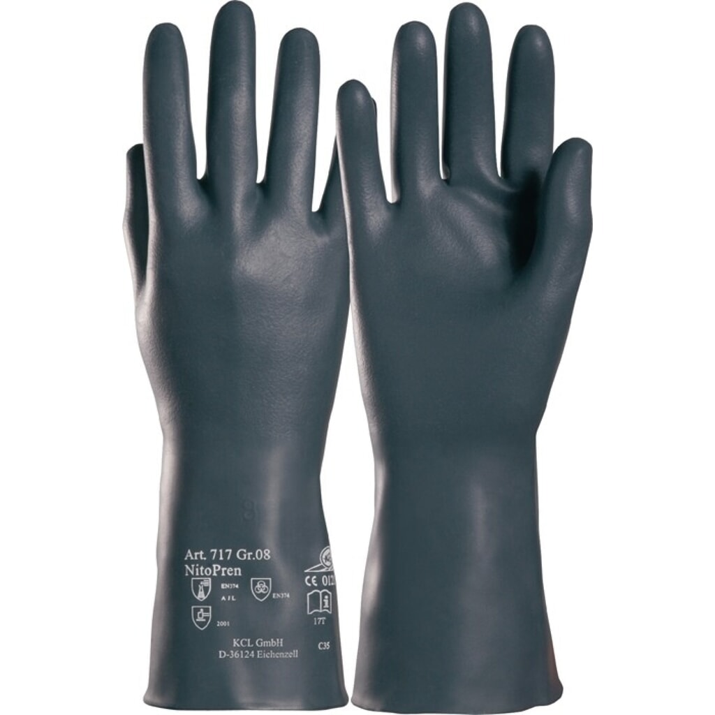 HONEYWELL Chemiehandschuh Nitopren 717 Gr.10 Produktabbildung: HONEYWELL Chemiehandschuh Nitopren 717 Gr.10