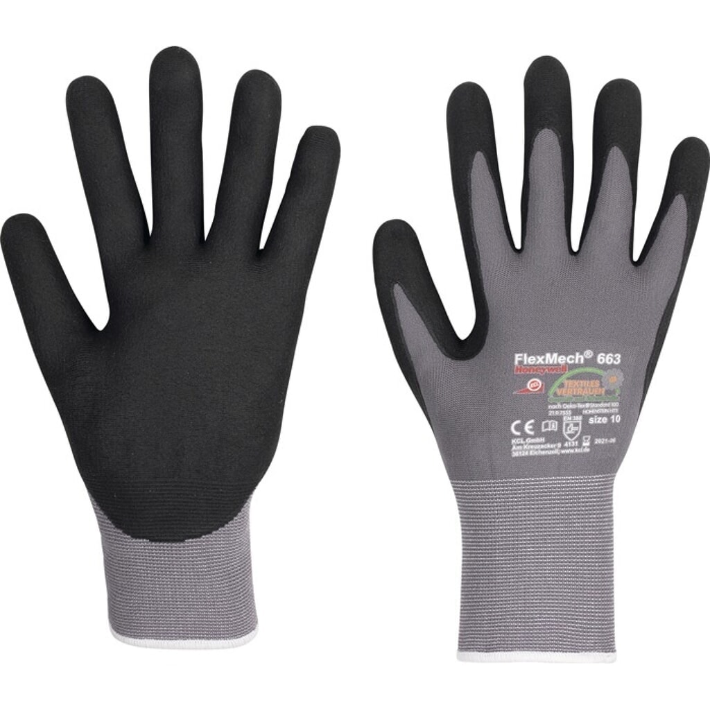HONEYWELL Handschuhe FlexMech 663 Gr.9 Produktabbildung: HONEYWELL Handschuhe FlexMech 663 Gr.9