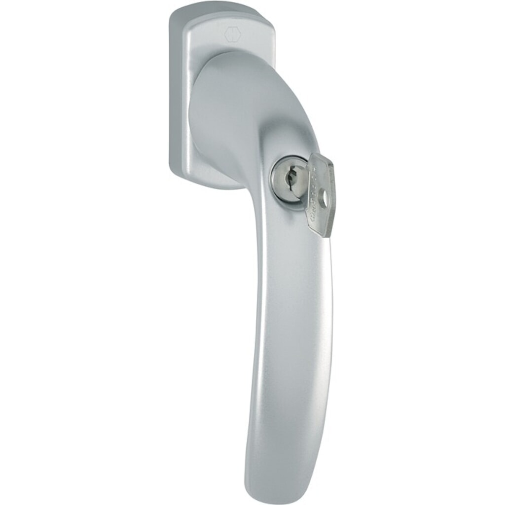 HOPPE Fenstergriff New York 0810S/U10, 35 mm, Aluminium F8707 / dunkelbraun, abschließbar Produktabbildung: HOPPE Fenstergriff New York 0810S/U10, 35 mm, Aluminium F8707 / dunkelbraun, abschließbar