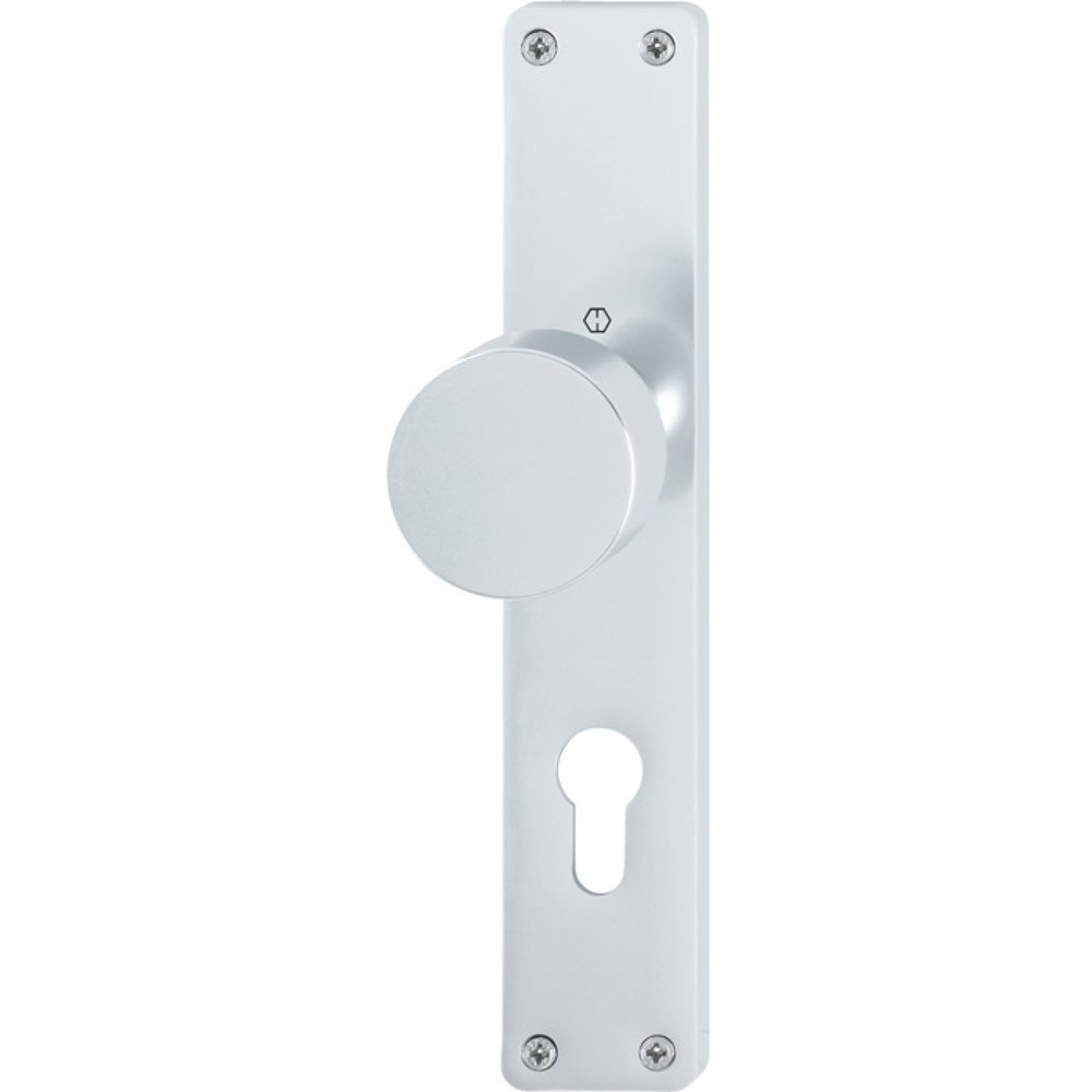 Produktabbildung: HOPPE Knopflangschild 54/202, Aluminium F1, PZ