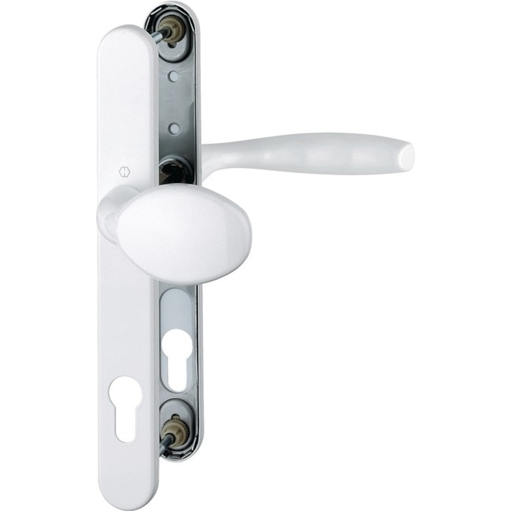 Produktabbildung: HOPPE Profiltürgarnitur New York 76G/3346/1810, PZ, Aluminium F9016, für Türstärke 57-62 mm