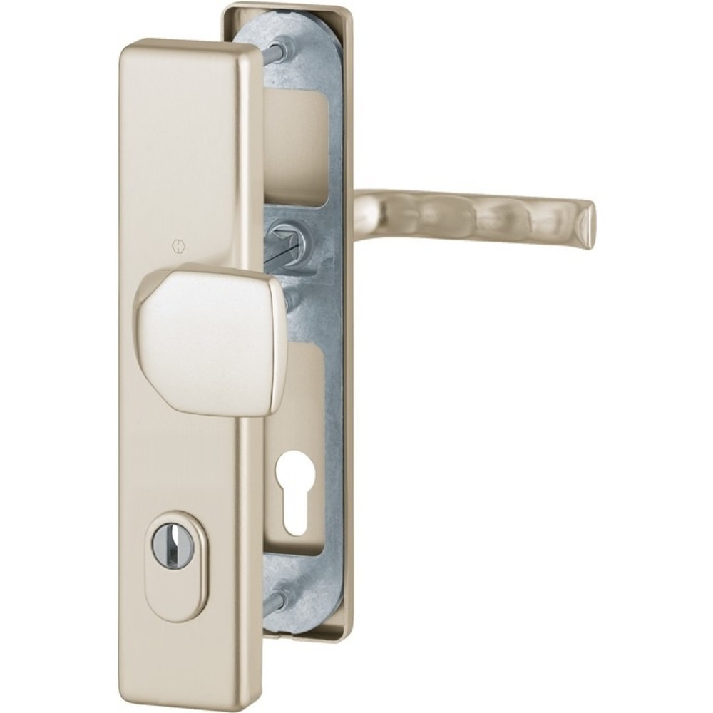 Produktabbildung: HOPPE Schutzgarnitur London 61G/2222ZA/2210/113, 92 mm, Aluminium F2, 67-72 mm