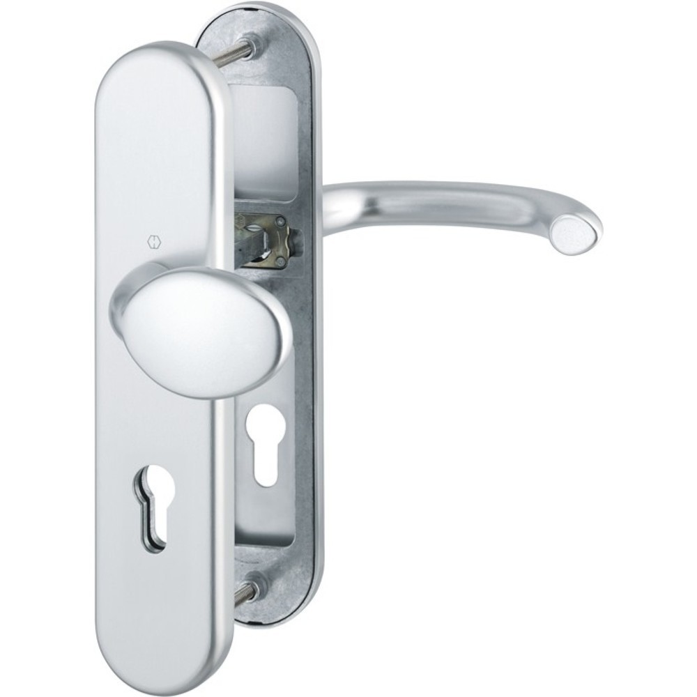 Produktabbildung: HOPPE Schutzgarnitur Marseille 76G/3331/3410/1138, 72 mm, Aluminium F1, 41-46 mm