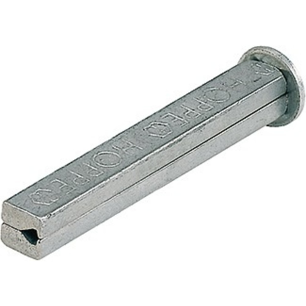 Produktabbildung: HOPPE Vierkantstift I-Profilstift, Eisen verzinkt, Vierkant 8 x 60 mm, geteilt