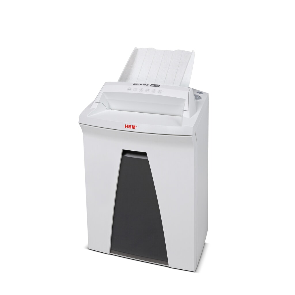 HSM® Aktenvernichter SECURIO AF150, automatischer Papiereinzug, Partikelschnitt 4,5 x 30 mm Produktabbildung Nr. 1: HSM® Aktenvernichter SECURIO AF150, automatischer Papiereinzug, Partikelschnitt 4,5 x 30 mm