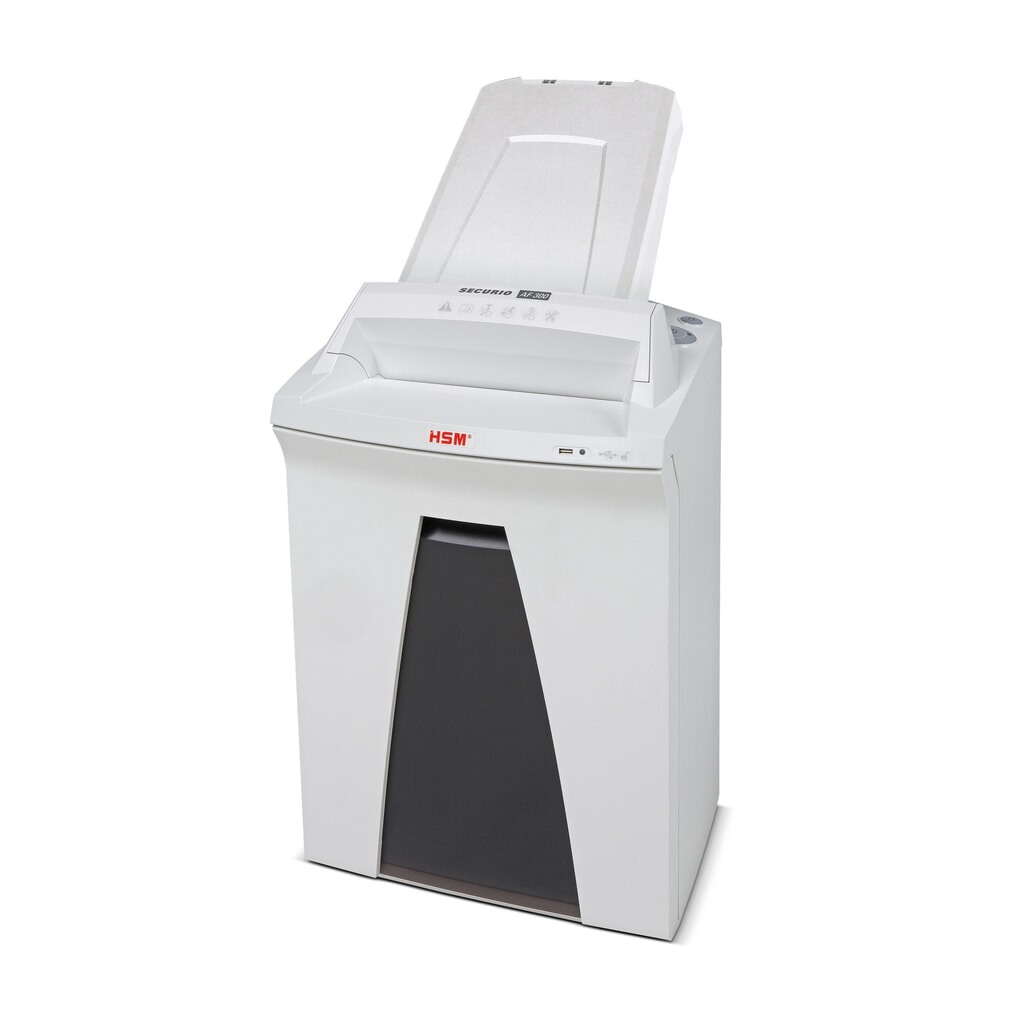 HSM® Autofeed Aktenvernichter SECURIO AF300, Sicherheitsstufe 6, Partikelschnitt 0,78 x 11 mm, 6 Blatt Produktabbildung: HSM® Autofeed Aktenvernichter SECURIO AF300, Sicherheitsstufe 6, Partikelschnitt 0,78 x 11 mm, 6 Blatt