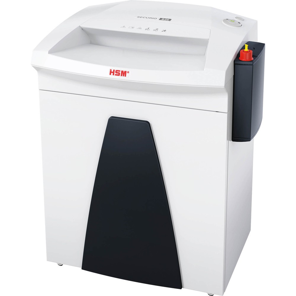 HSM® Aktenvernichter SECURIO B26, Sicherheitsstufe 6, Partikelschnitt 0,78 x 11 mm, 6 Blatt Produktabbildung: HSM® Aktenvernichter SECURIO B26, Sicherheitsstufe 6, Partikelschnitt 0,78 x 11 mm, 6 Blatt