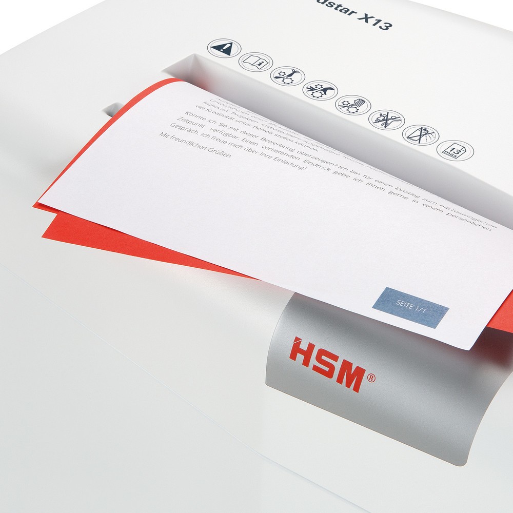 Produktabbildung Nr. 3: HSM® Aktenvernichter shredstar X13, Partikelschnitt 4 x 37 mm