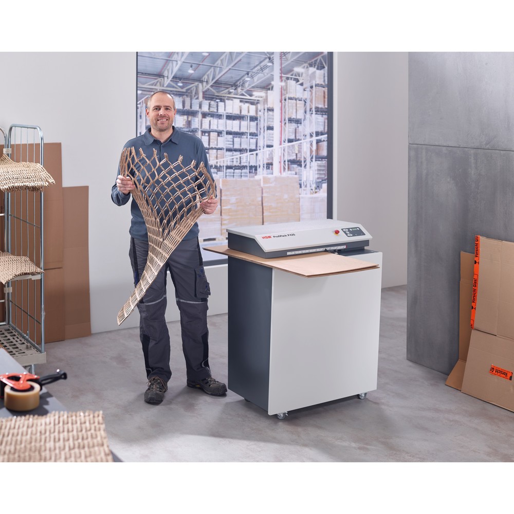 Produktabbildung Nr. 12: HSM® Verpackungspolstermaschine ProfiPack P425, Wechselstrom, inkl. Adaptionssatz für Absaugung