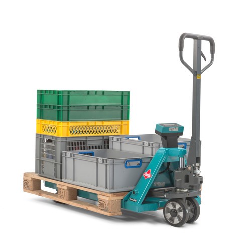 Produktabbildung Nr. 5: Hubwagen mit Waage Ameise® PTM 2.0 Scale, 1 kg-Schritte, Tragfähigkeit 2.000 kg, Tandemrollen