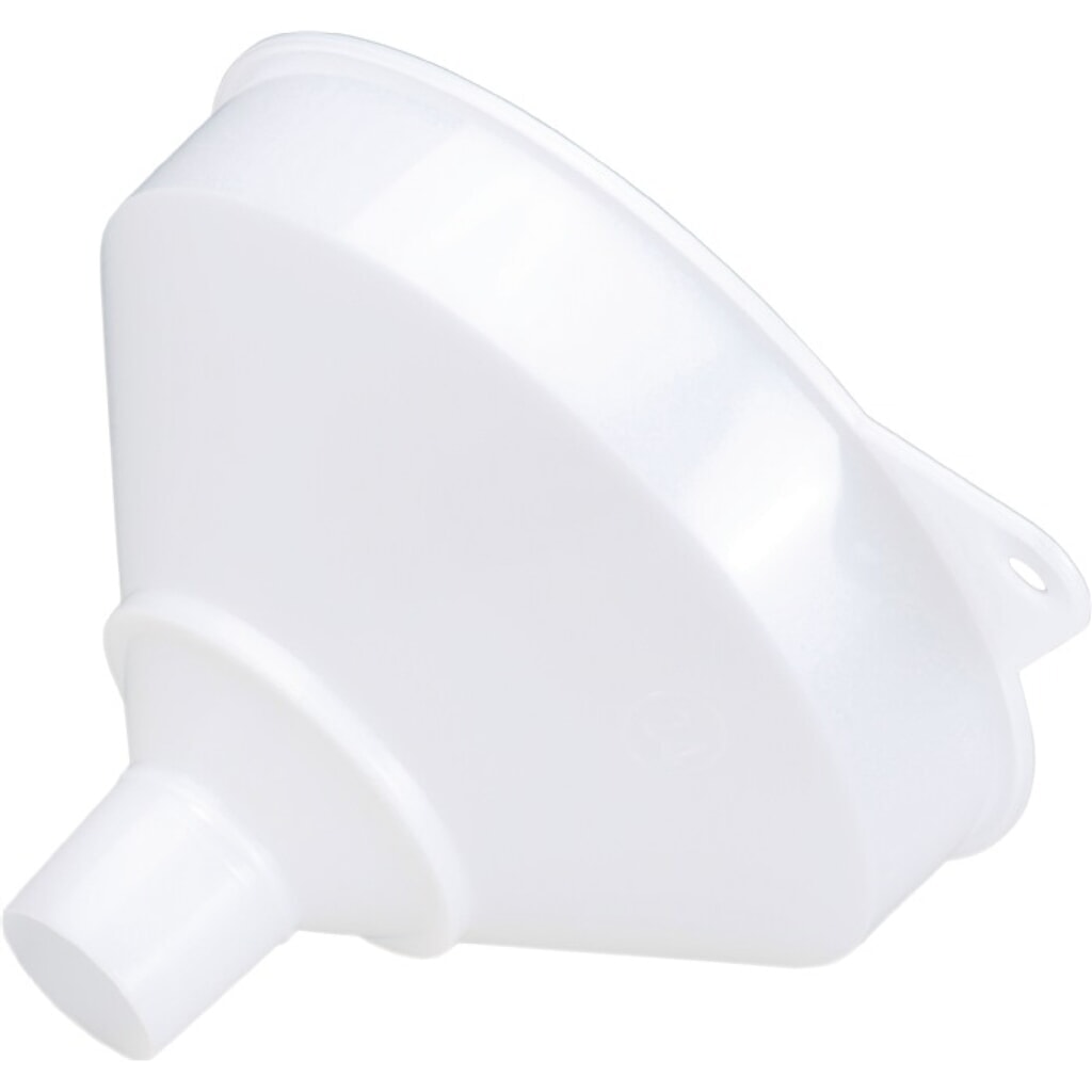 Produktabbildung: HÜNERSDORFF Trichter D.253/50mm H.190mm HD-PE natur m.Sieb u.Überlaufrand