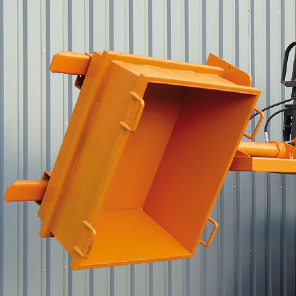 Productafbeelding nr. 2: Hydraulische containerkieper Eichinger® voor containers met vorkbeugels, 1.500 kg, zuiver oranje
