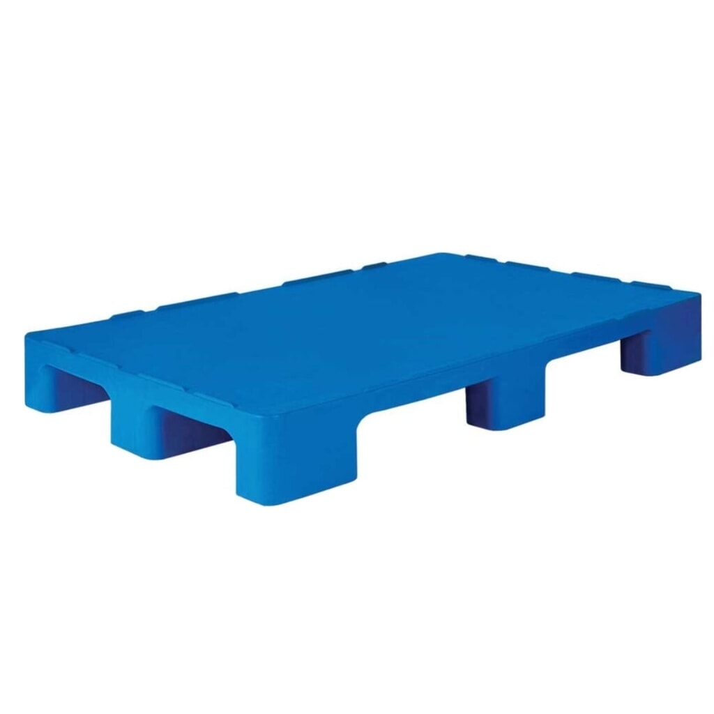 Hygiene-Kunststoff-Palette, statische Tragkraft 5.000 kg, LxB 1.200 x 1.000 mm, 9 Füße Produktabbildung: Hygiene-Kunststoff-Palette, statische Tragkraft 5.000 kg, LxB 1.200 x 1.000 mm, 9 Füße