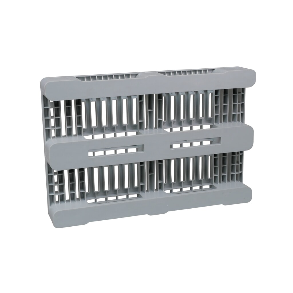 Produktabbildung Nr. 3: Hygiene-Kunststoff-Palette H1, statische Tragkraft 5.000 kg, LxB 1.200 x 800 mm, 3 Kufen, grau