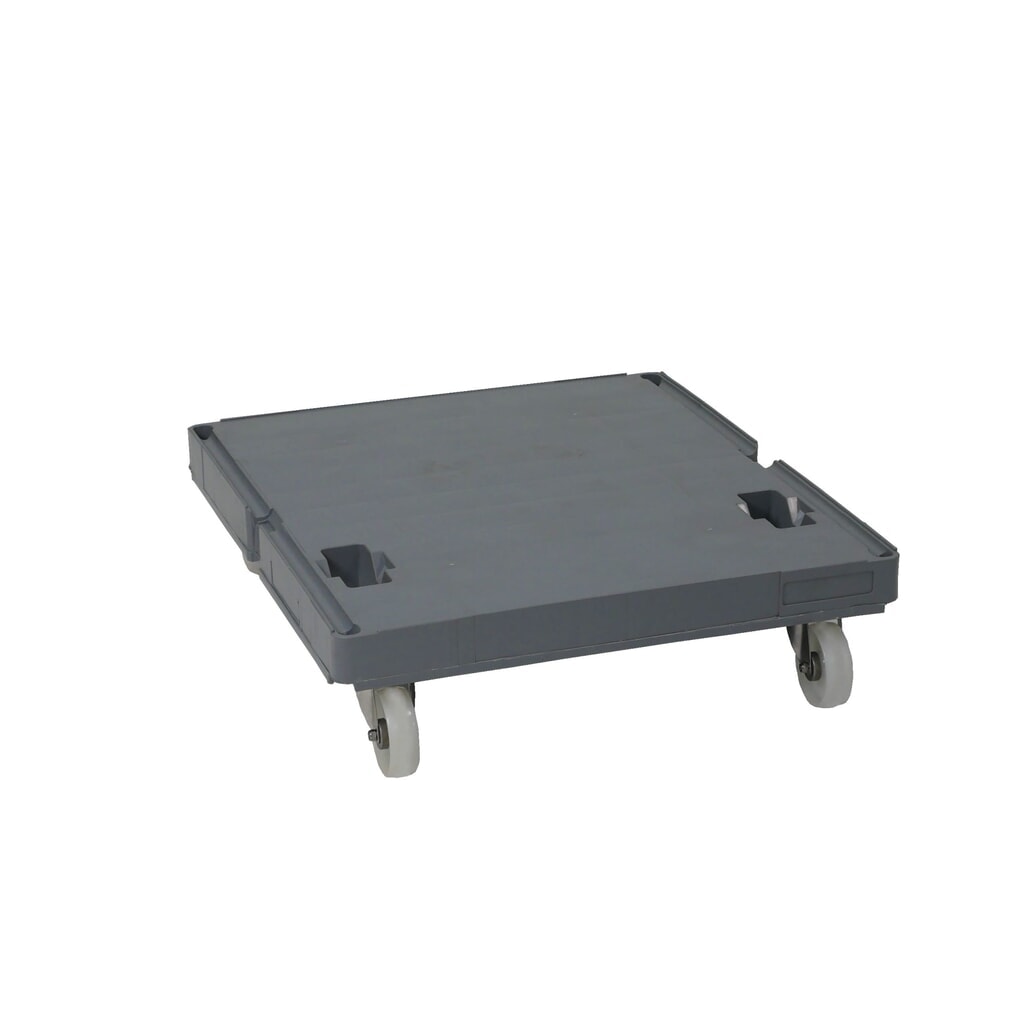 Hygiene-Rollplatte für rolltainer® Rollbehälter, Hochdruck-Polyethylen, grau Produktabbildung: Hygiene-Rollplatte für rolltainer® Rollbehälter, Hochdruck-Polyethylen, grau