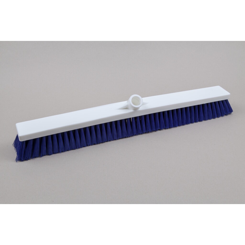 Produktabbildung: Hygiene-Saalbesen, Kunststoff, dt. Gewinde, Polyesterborsten 0.25, weich, 600 mm, blau