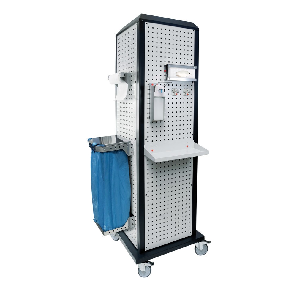 Product afbeelding: Hygiënestation Kappes RasterPlan®, mobiel, zonder deur, hxbxd 2.175 x 700 x 700 mm, model 3