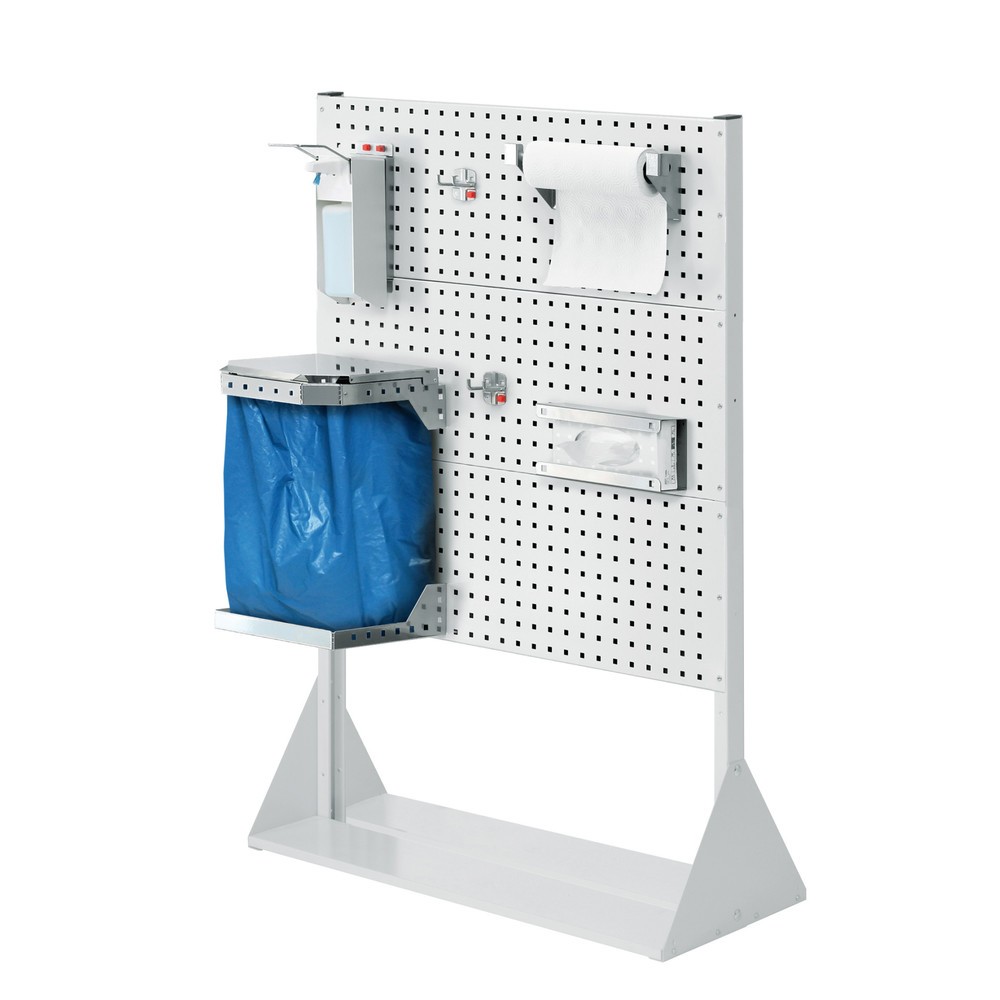 Product afbeelding: Hygiënestation Kappes RasterPlan®, scheidingswand met 3 geperforeerde platen, hxbxd 1.450 x 1.000 x 430 mm, model 3