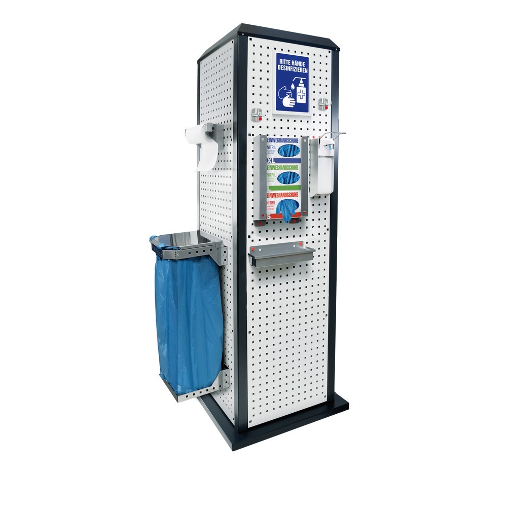 Product afbeelding: Hygiënestation Kappes RasterPlan®, stationair, zonder deur, hxbxd 2.015 x 700 x 700 mm, model 1