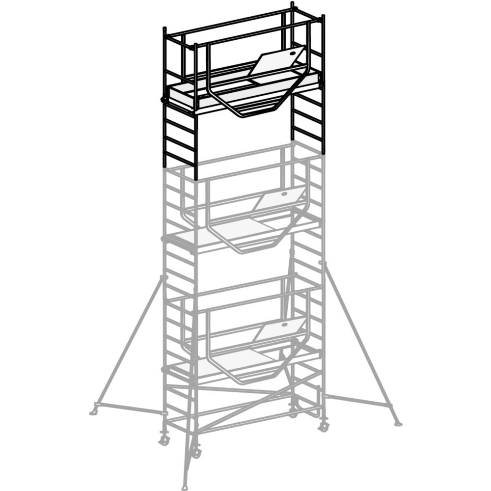 Illustration du produit: HYMER Échafaudage roulant ADVANCED SAFE-T module d’extension 3
