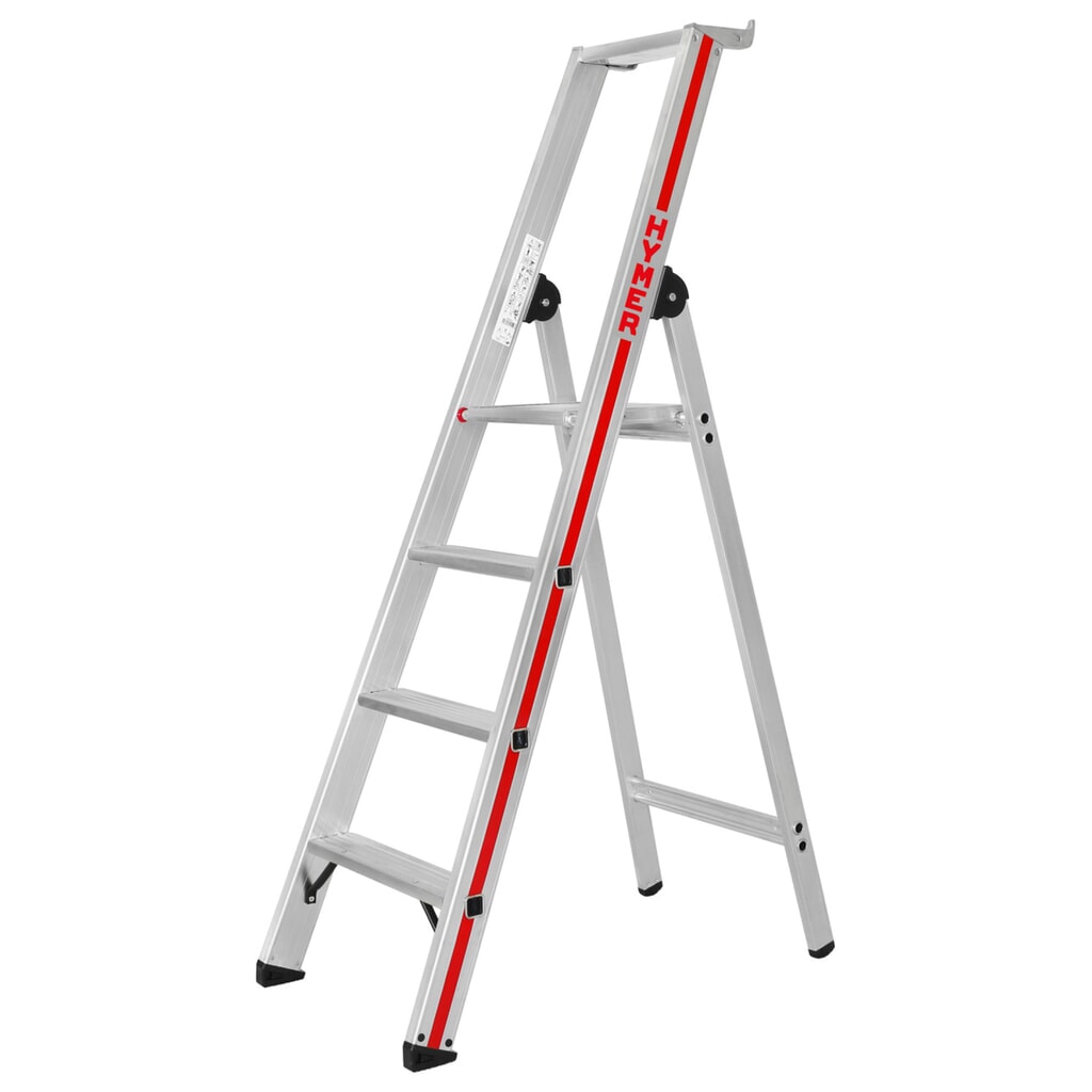 Produktabbildung: HYMER Industrie-Stufenleiter, 1-seitig, Standhöhe 0,93 m