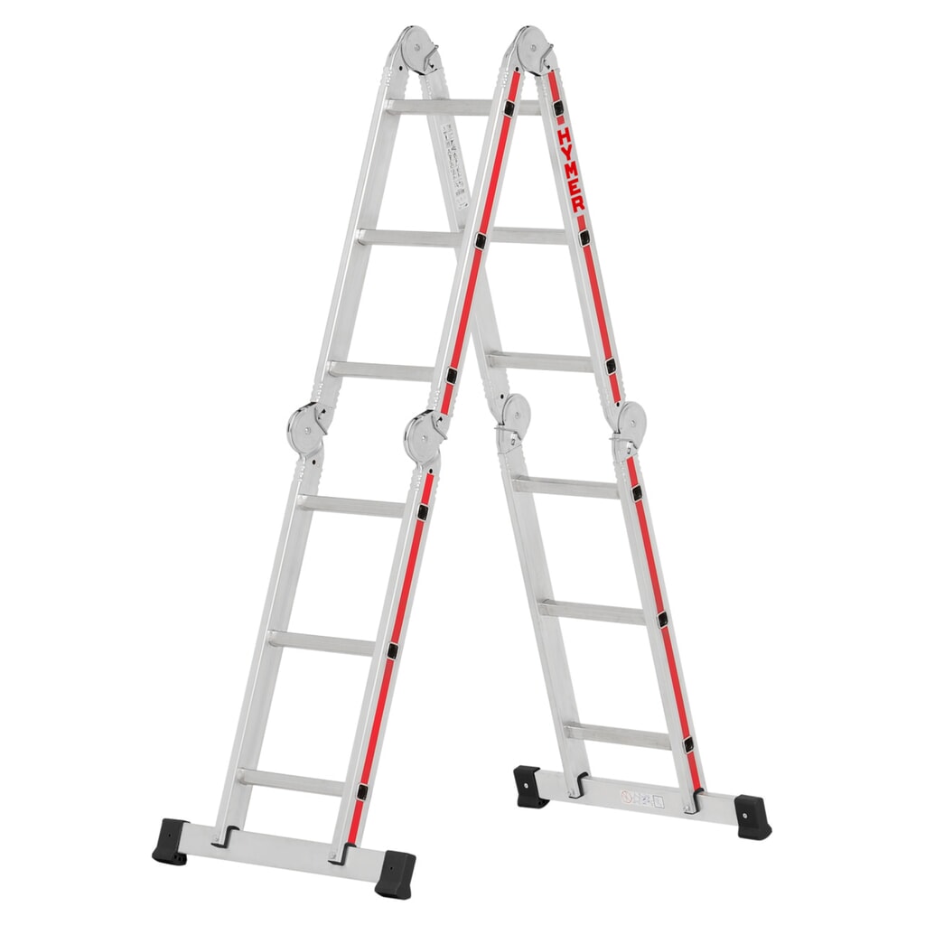 Produktabbildung: HYMER Mehrzweckleiter, Standhöhe 2,5 m, 4x3 Sprossen