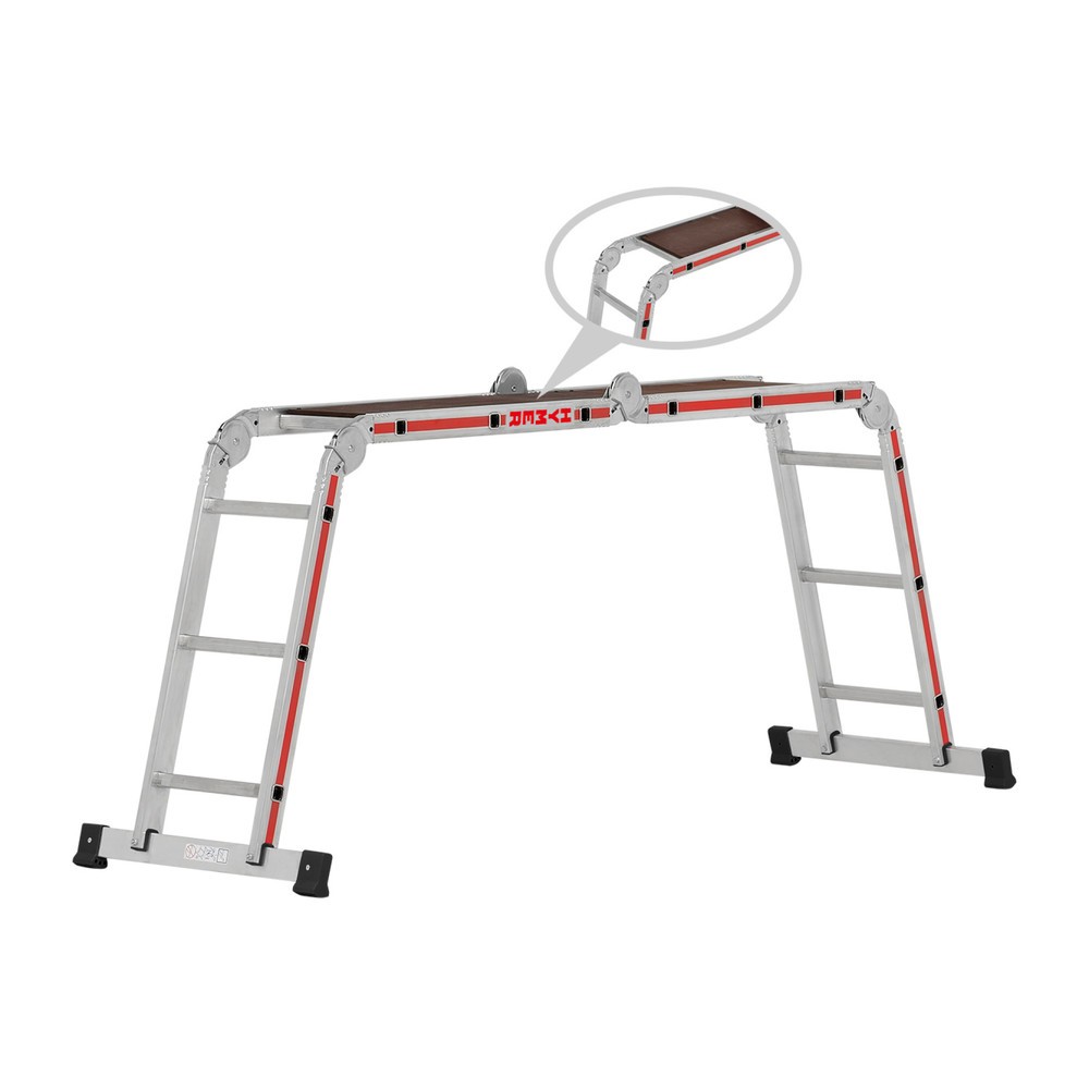 Produktabbildung Nr. 13: HYMER Mehrzweckleiter, Standhöhe 3,6 m, 4x4 Sprossen